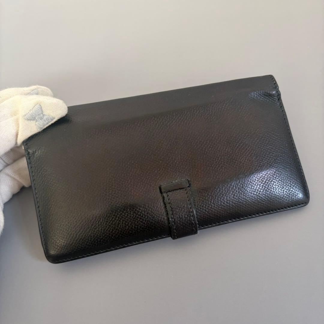 エルメス　ベアン　長財布　黒　HERMES　ブラック