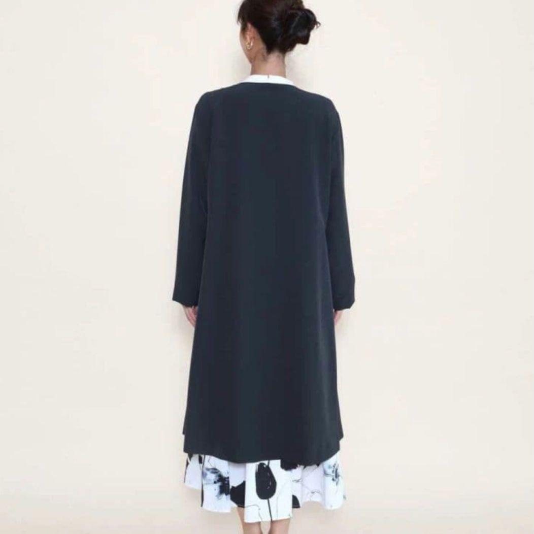 新品タグ付き　ヤマダヤ　コート　FENNEL フロントフリル　ネイビー