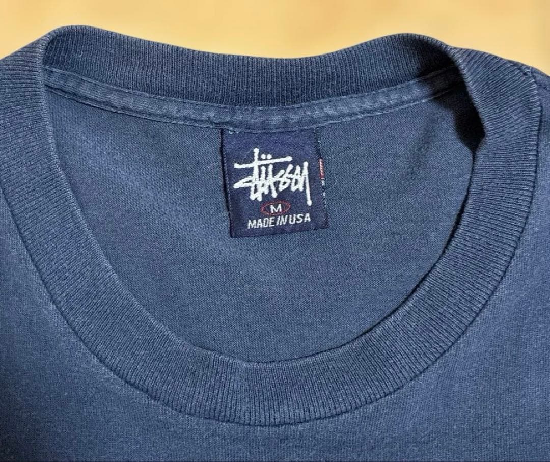 90s old stussy airmax95パロディネイビーTシャツ　M