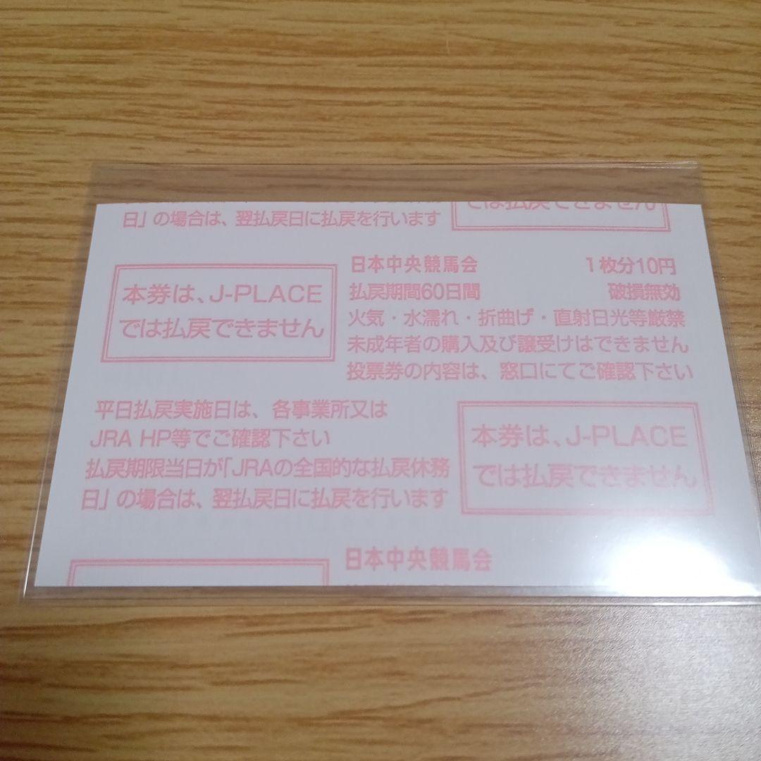 ウインカーネリアン　メイクデビュー東京　現地単勝馬券　三浦皇成騎手初G1