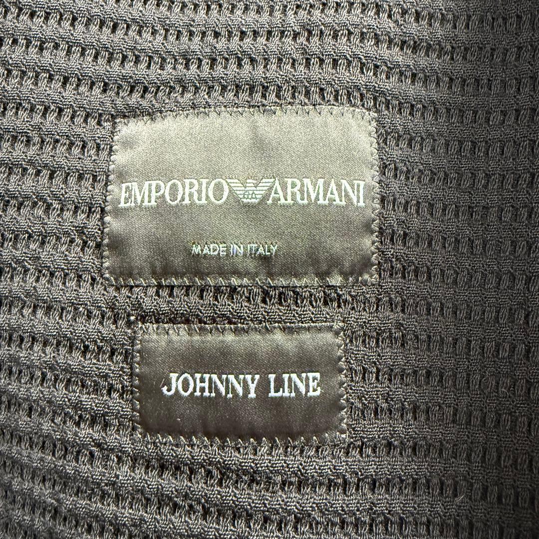 EMPORIO ARMANI ニットテーラード L相当 ブラック イタリア製