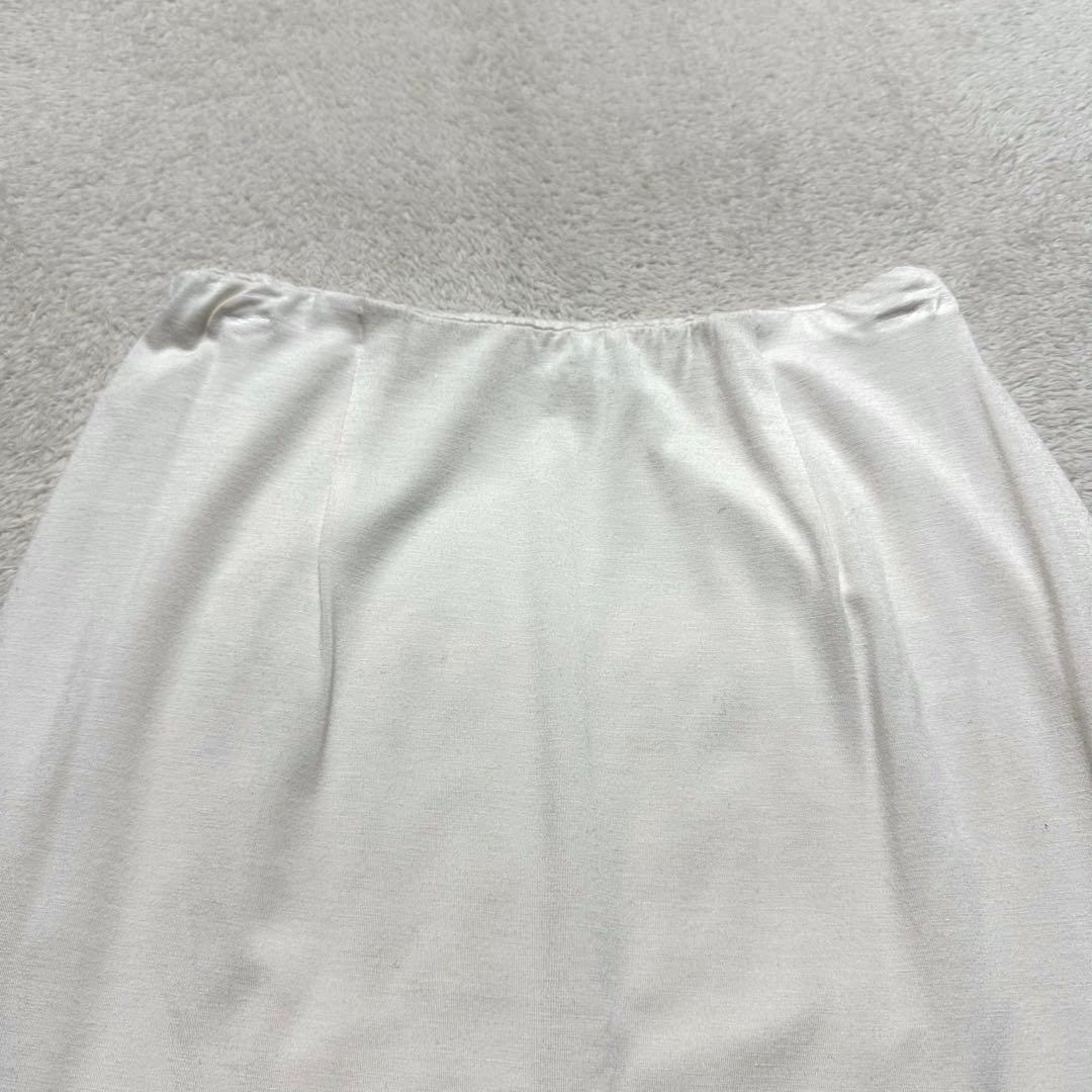 美品　yo BIOTOP silk jersey tight skirt 白