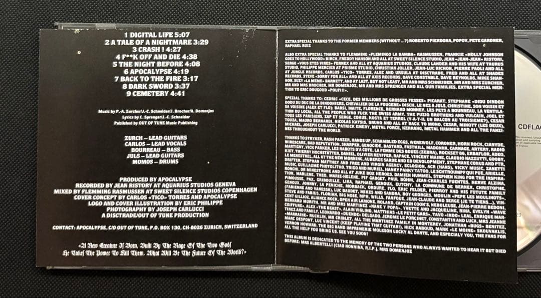 APOCALYPSEアポカリプス1stスイス産伝説B級スラッシュメタルフランス盤