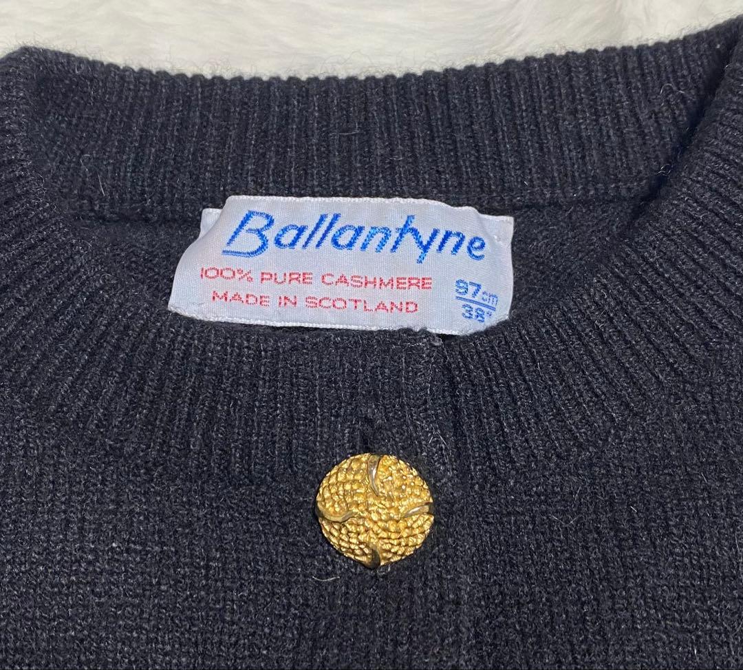 Ballantyne 100%カシミヤ カーディガン