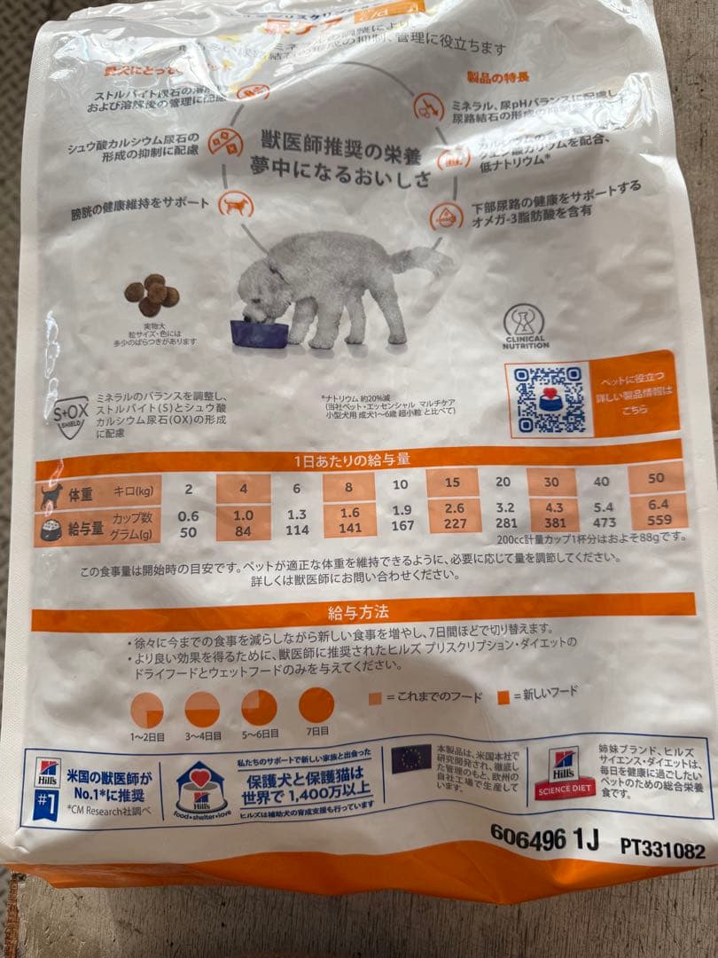 ヒルズダイエット　尿ケア3kg