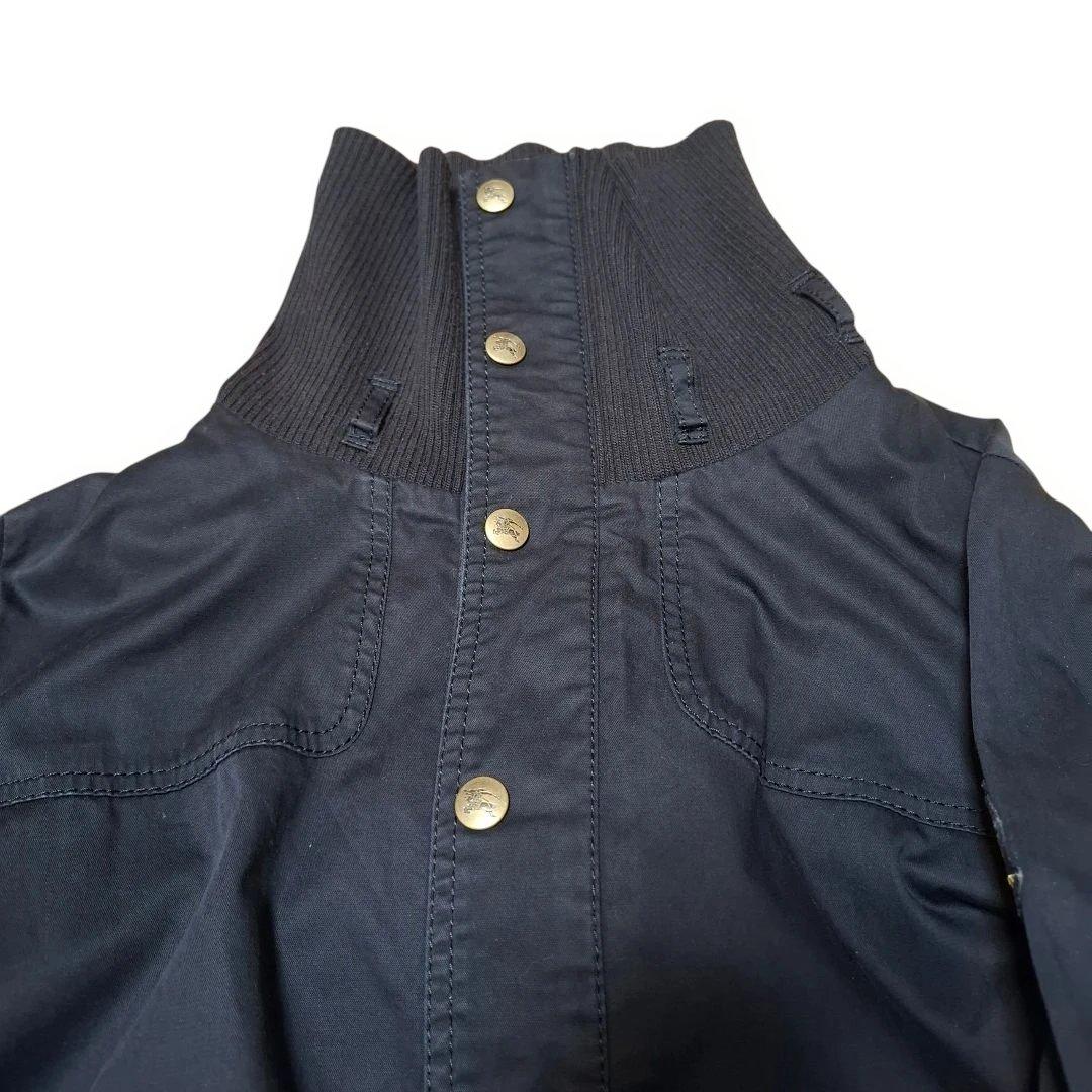 BURBERRY　ミニタリージャケット　38 ブラック　リブネック