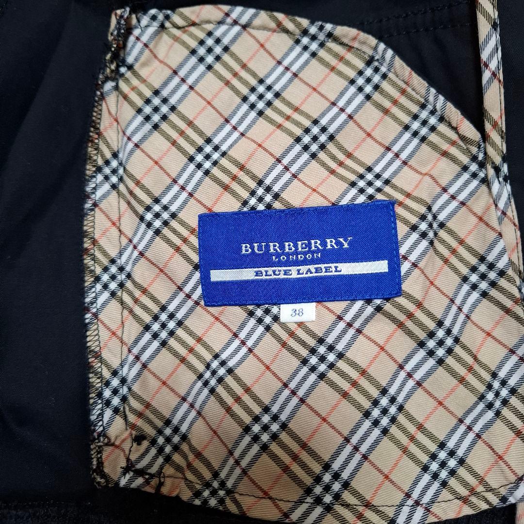 BURBERRY　ミニタリージャケット　38 ブラック　リブネック