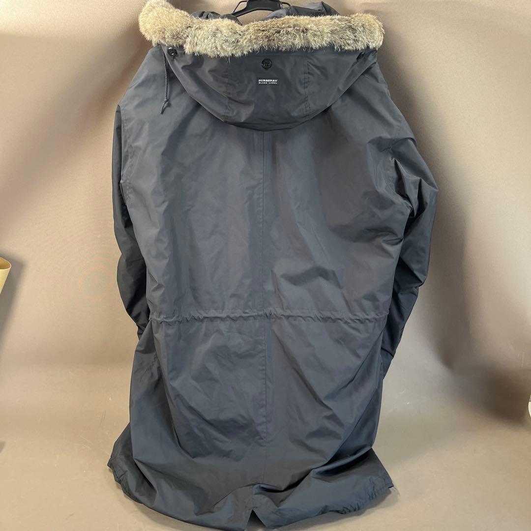BURBERRY BLACK LABEL モッズコート Mサイズ ファー付き