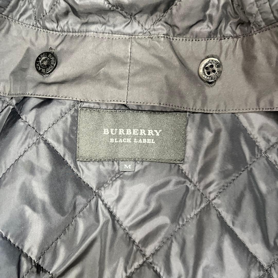 BURBERRY BLACK LABEL モッズコート Mサイズ ファー付き