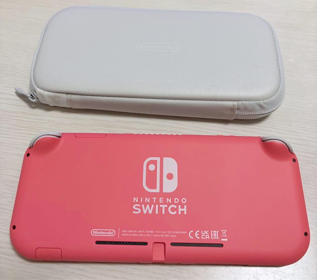 Nintendo Switch Lite コーラル ACアダプターなしケース付き