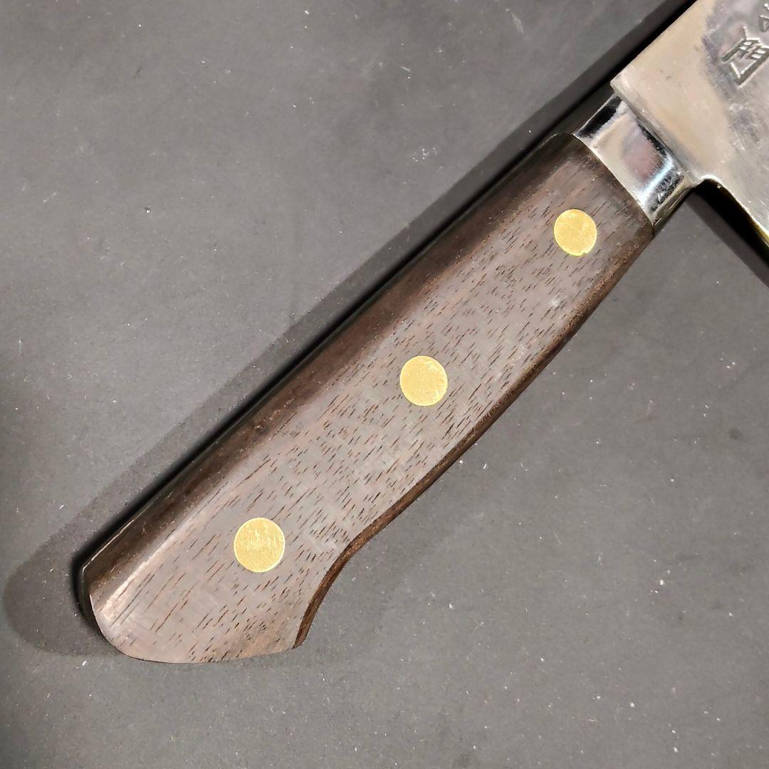 義門　牛刀　包丁　日本鋼　ハガネ 　30cm　研ぎ済み