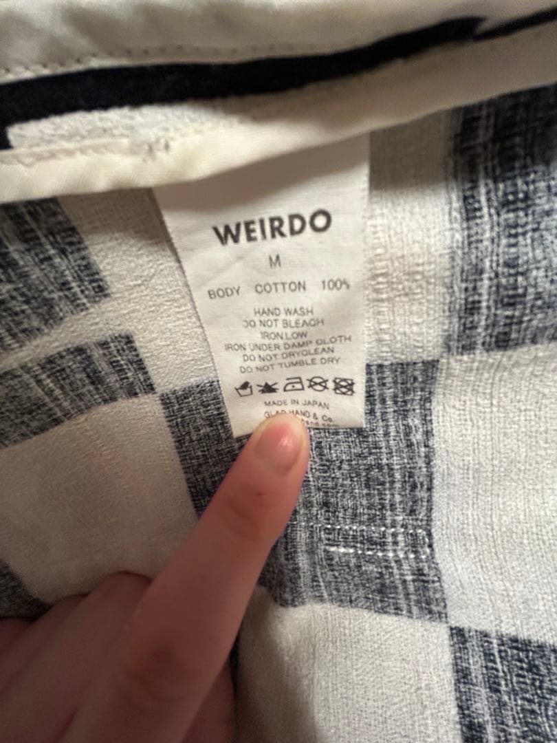 Weirdo チェック柄カバーオール M