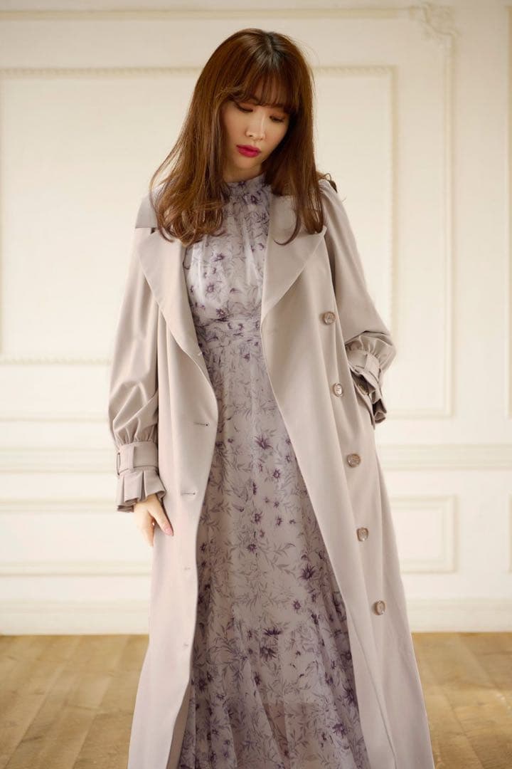 ジャケット・アウター herlipto belted dress trench coat