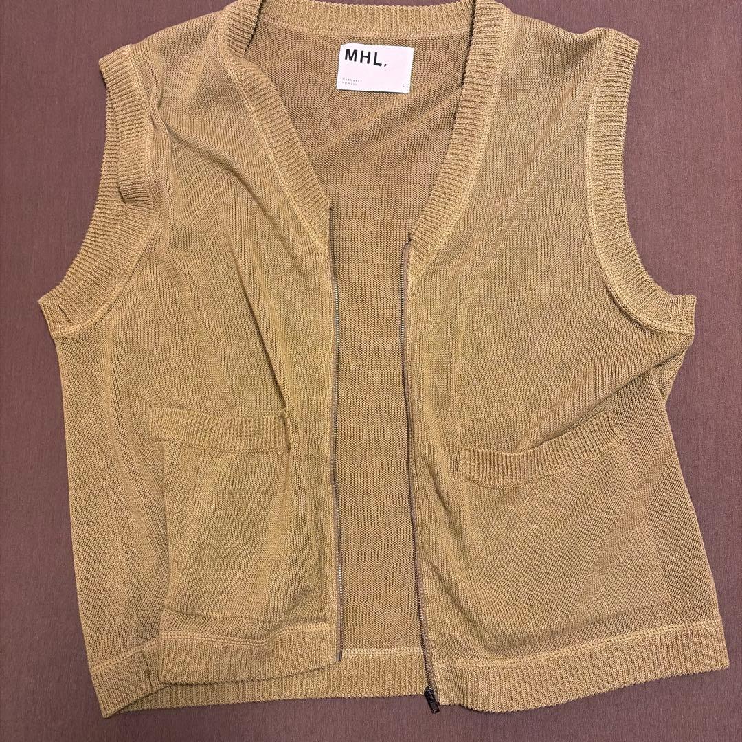 【24SS】MHL. DRY COTTON LINEN ベスト L