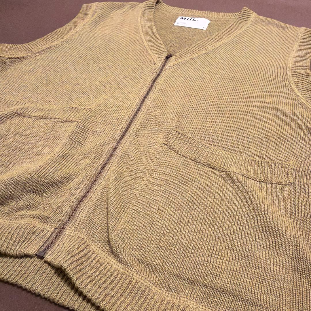 【24SS】MHL. DRY COTTON LINEN ベスト L