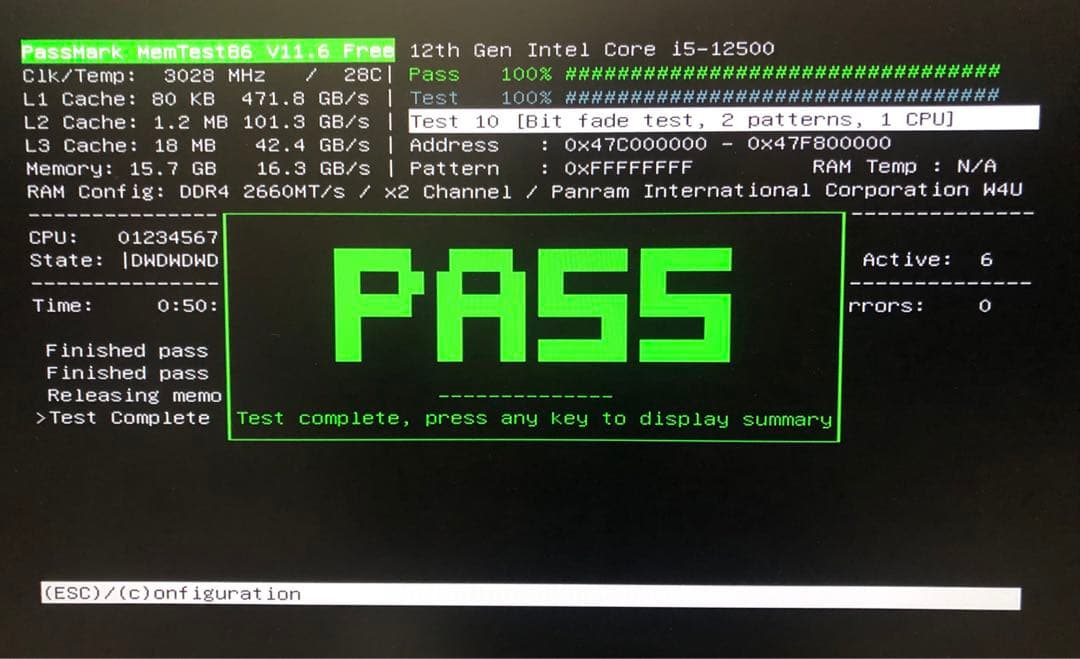 メモリー CFD Panram DDR4-2666 W4U2666PS-8GC19