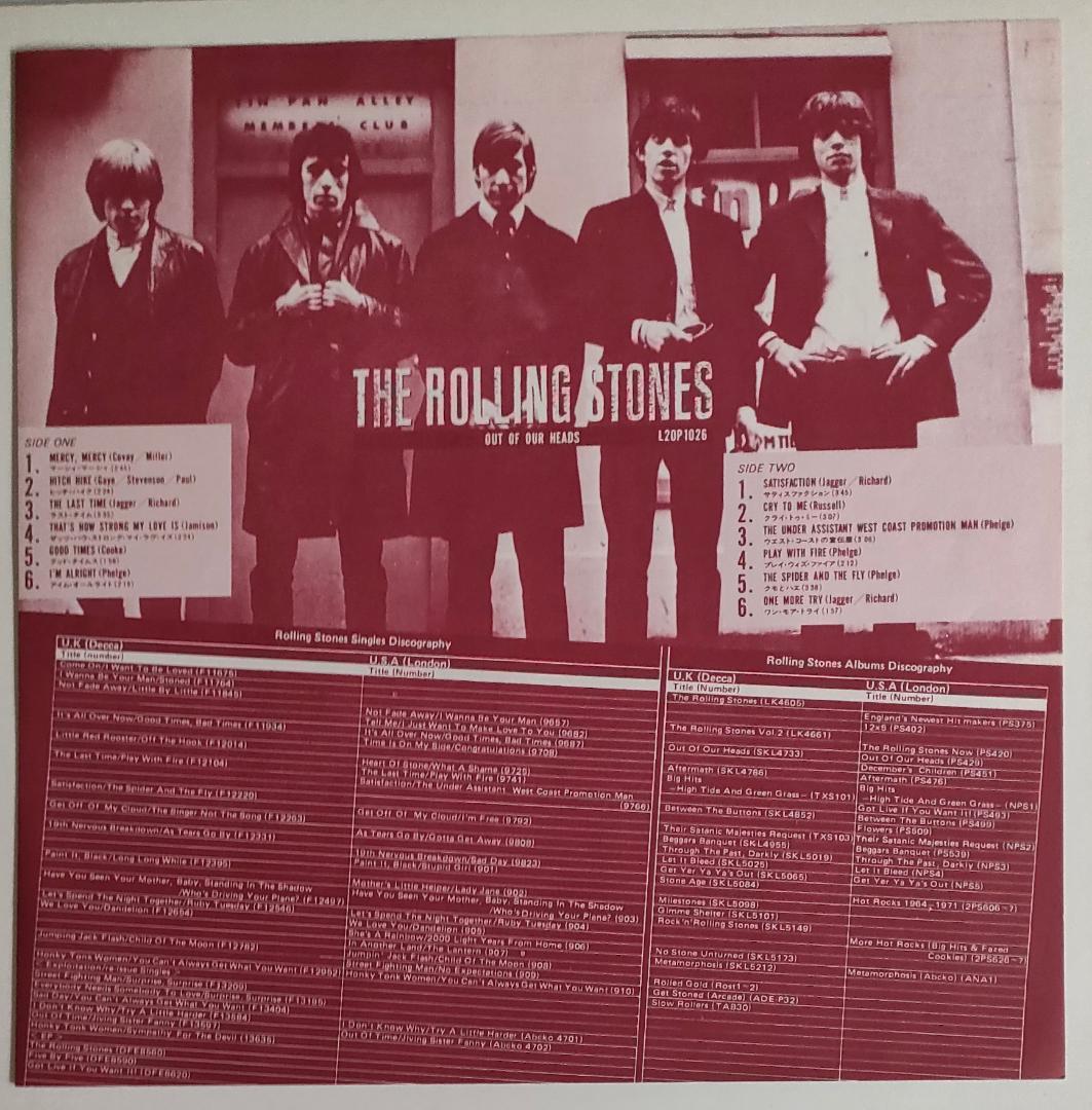 Rolling Stones　Out Of Our Heads アナログLP盤