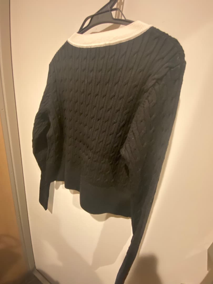 anuans リトルケーブルニットカーディガン