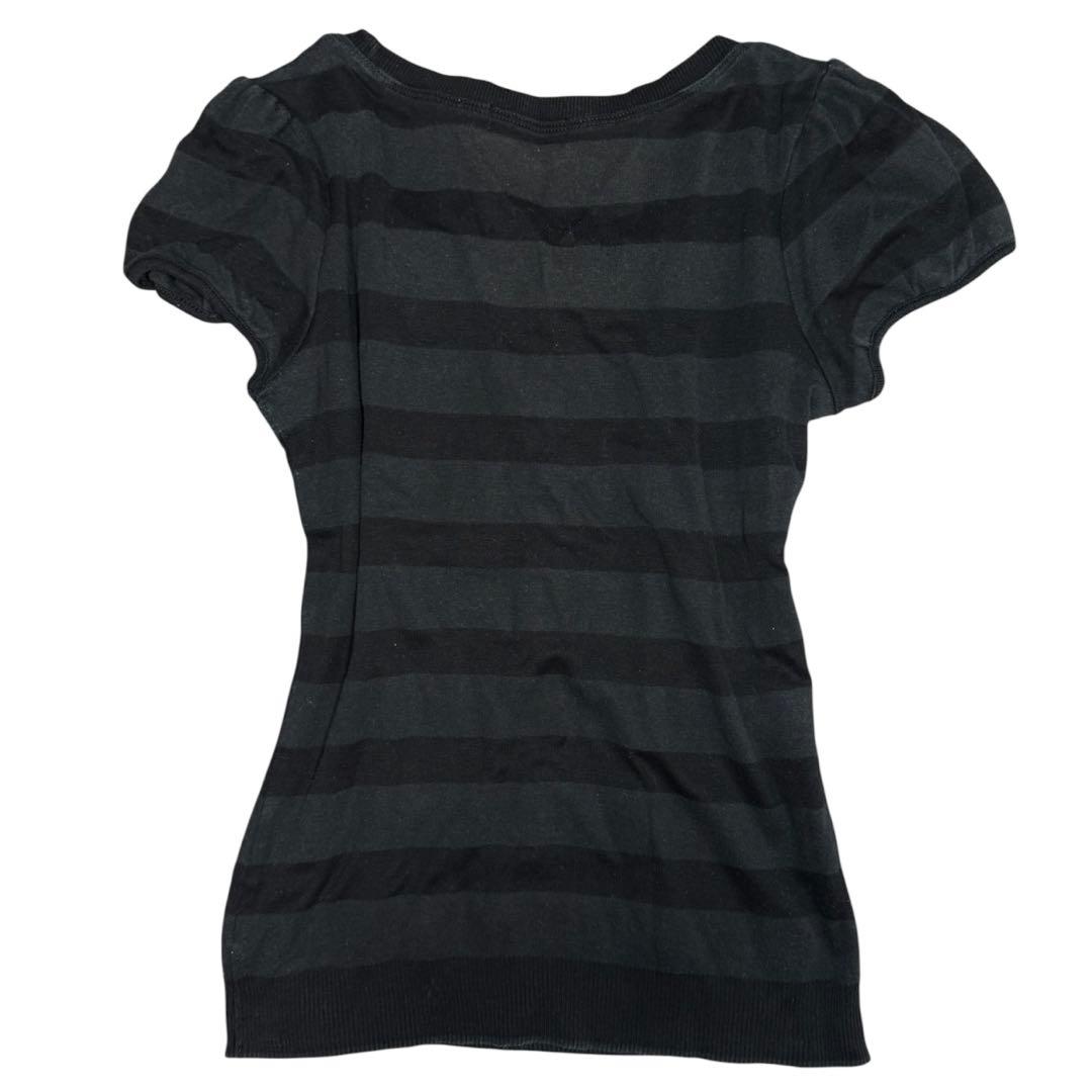 00s BURBERRY archive ボーダーTシャツ 平成グランジ ラメ