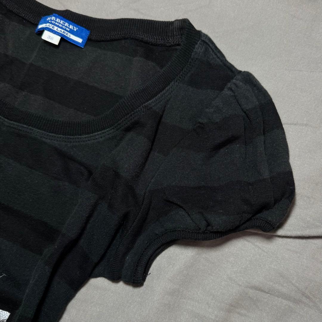 00s BURBERRY archive ボーダーTシャツ 平成グランジ ラメ