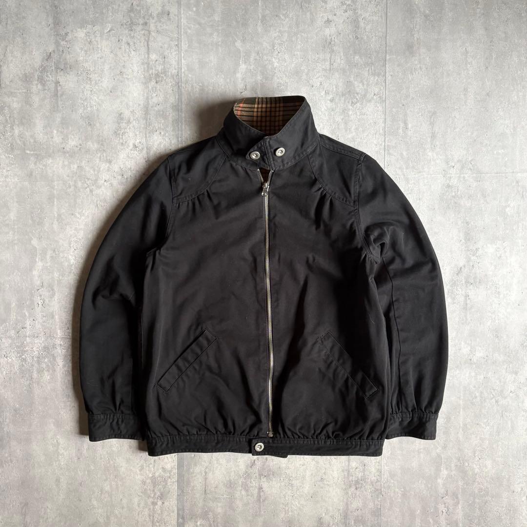 【00s vintage】リバーシブル　スイングトップ　チェック　短丈　古着