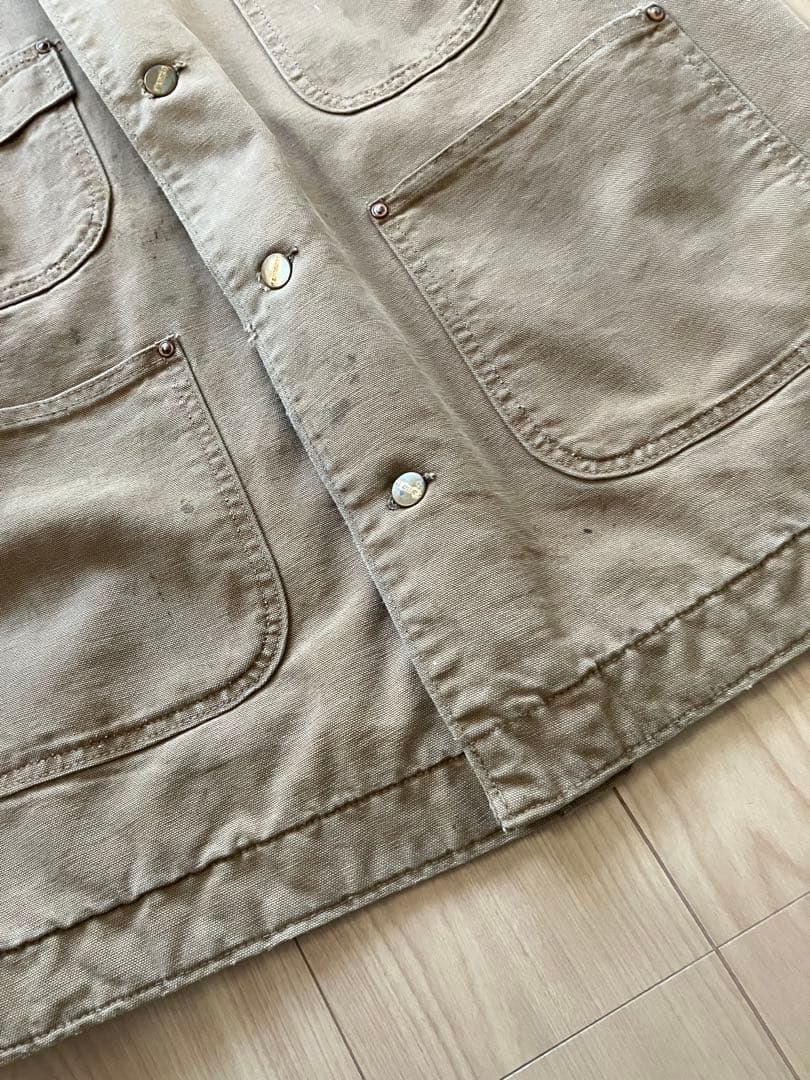 70s carhartt chore カバーオール　ジャケット　ボロ　カーハート