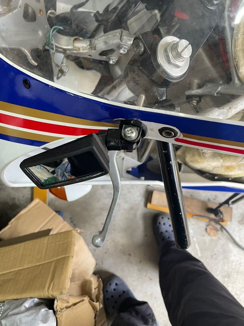 NSR TZR ガンマ CBR FZR ZXR等 レプリカ汎用小型ミラー 左右