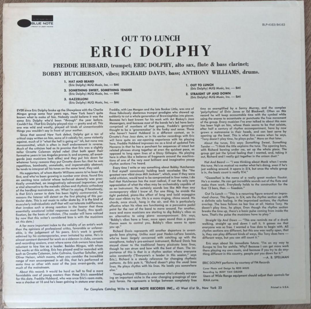 Eric Dolphy/Out To~/米Blue Note/Liberty
