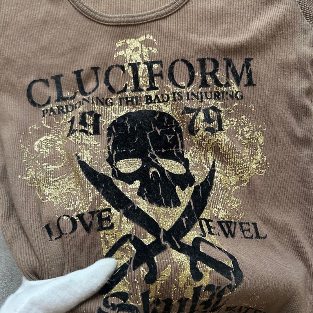トップス grunge scull short sleeve shirt khaki