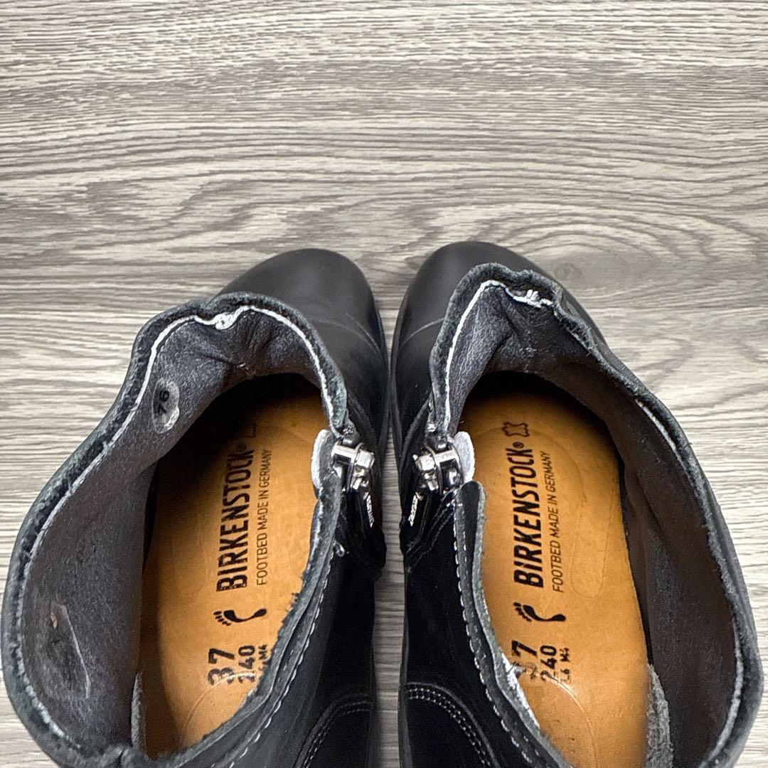 美品　ビルケンシュトック　ベニントン　ショートブーツ　ブラックレザー　24㎝