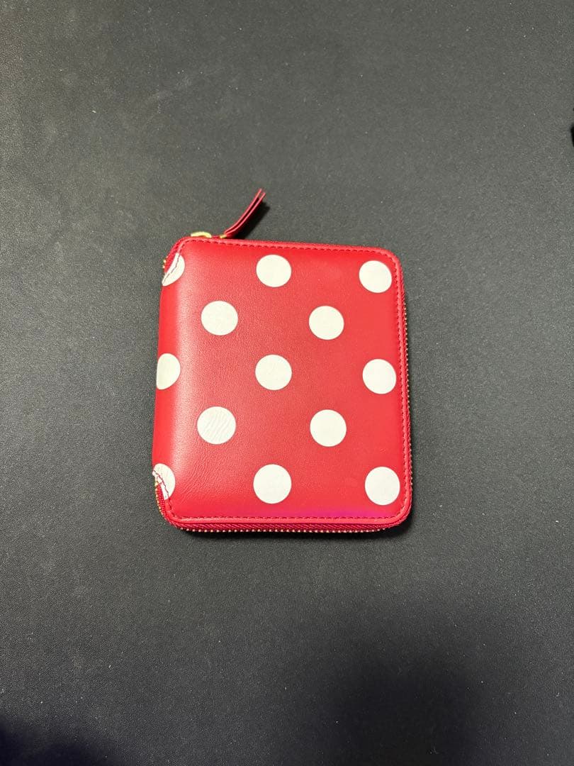 小物 comme des garcons Wallet Polka Dots Red