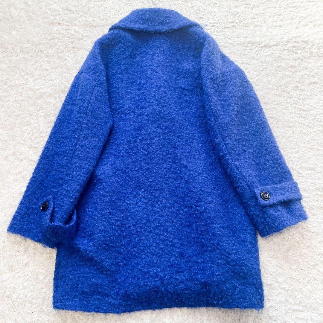 MAXMARA マレーラ ふわふわ ボアジャケットコート ロイヤルブルー