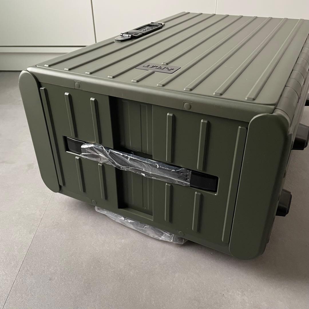 &.FLAT折り畳めるキャリーケース 機内持ち込み可能35Lスーツケースフラット