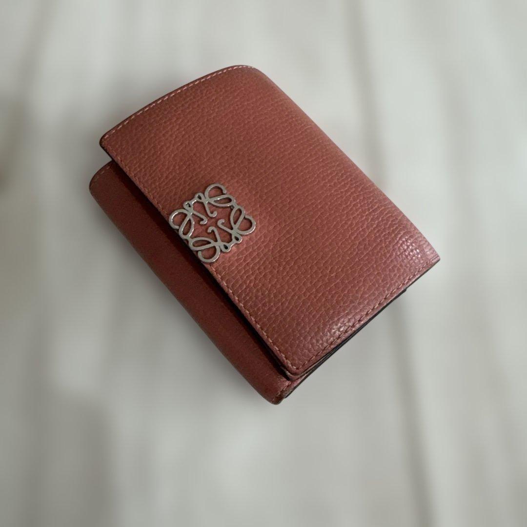 LOEWE ミニ財布　アナグラム　バーティカル　三つ折り