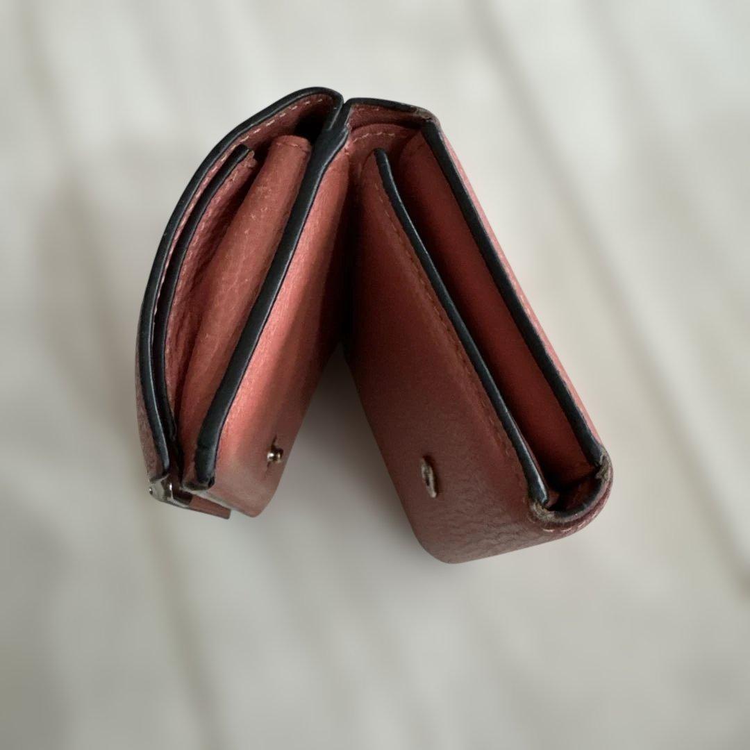 LOEWE ミニ財布　アナグラム　バーティカル　三つ折り