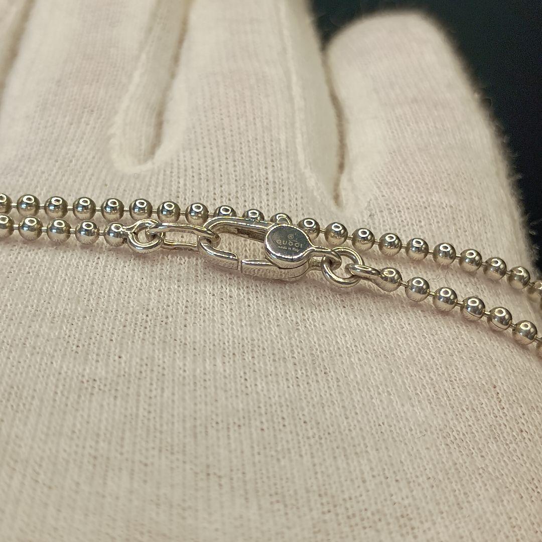 【美品】 GUCCI ボールチェーン 50cm 2mm幅 SILVER925