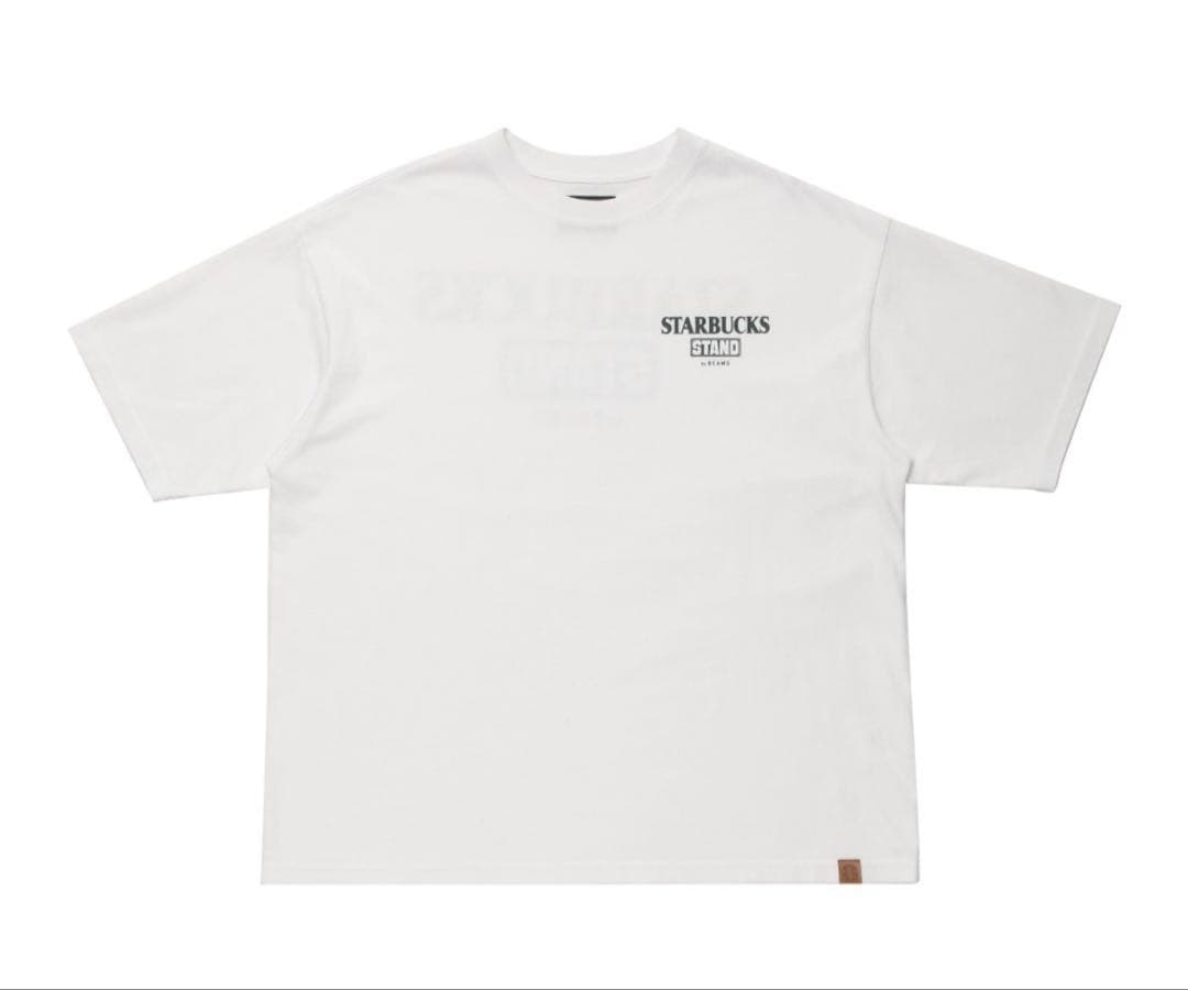 STARBUCKS STAND by BEAMS ホワイト XL S/S T