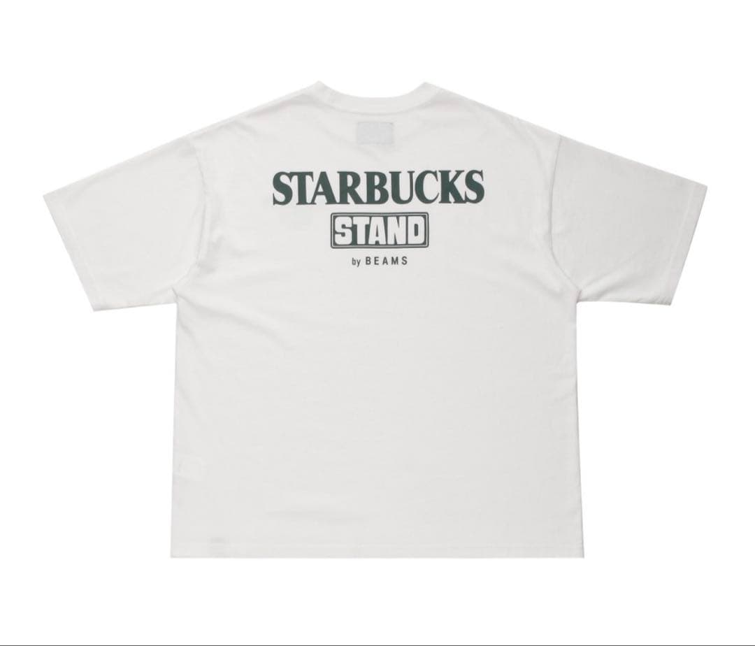 STARBUCKS STAND by BEAMS ホワイト XL S/S T