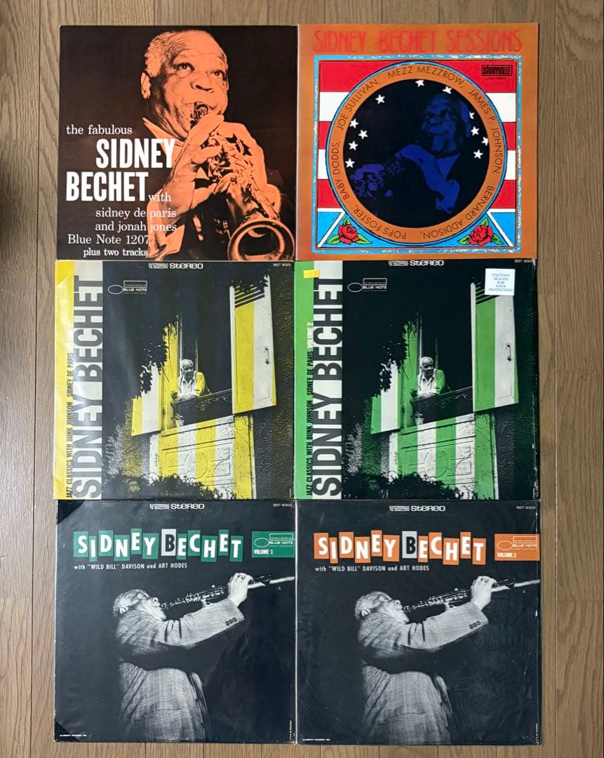 ジャズレコード／Sidney Bechet 6枚セット