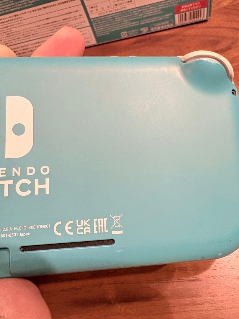 お*ん様 SwitchLite 本体　箱付き　ACアダプター付き　ターコイズ　ラ