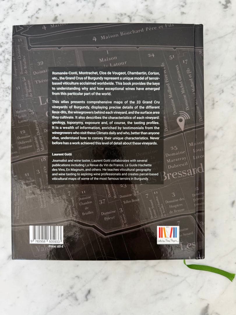 【限定品】The Grand Crus of Burgundy英語版ワイン地図本