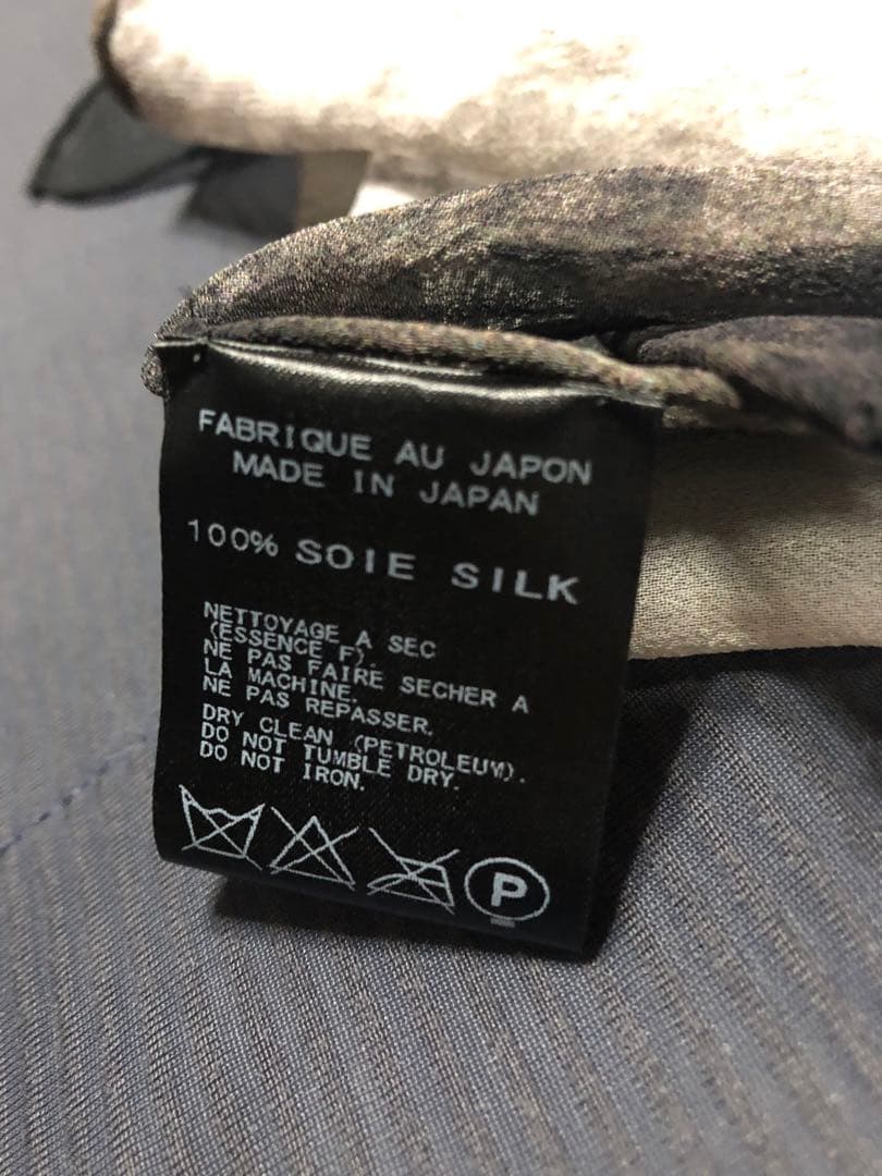 ヨウジ　ヤマモト　シルク　ストール　新品未使用　yohji yamamoto