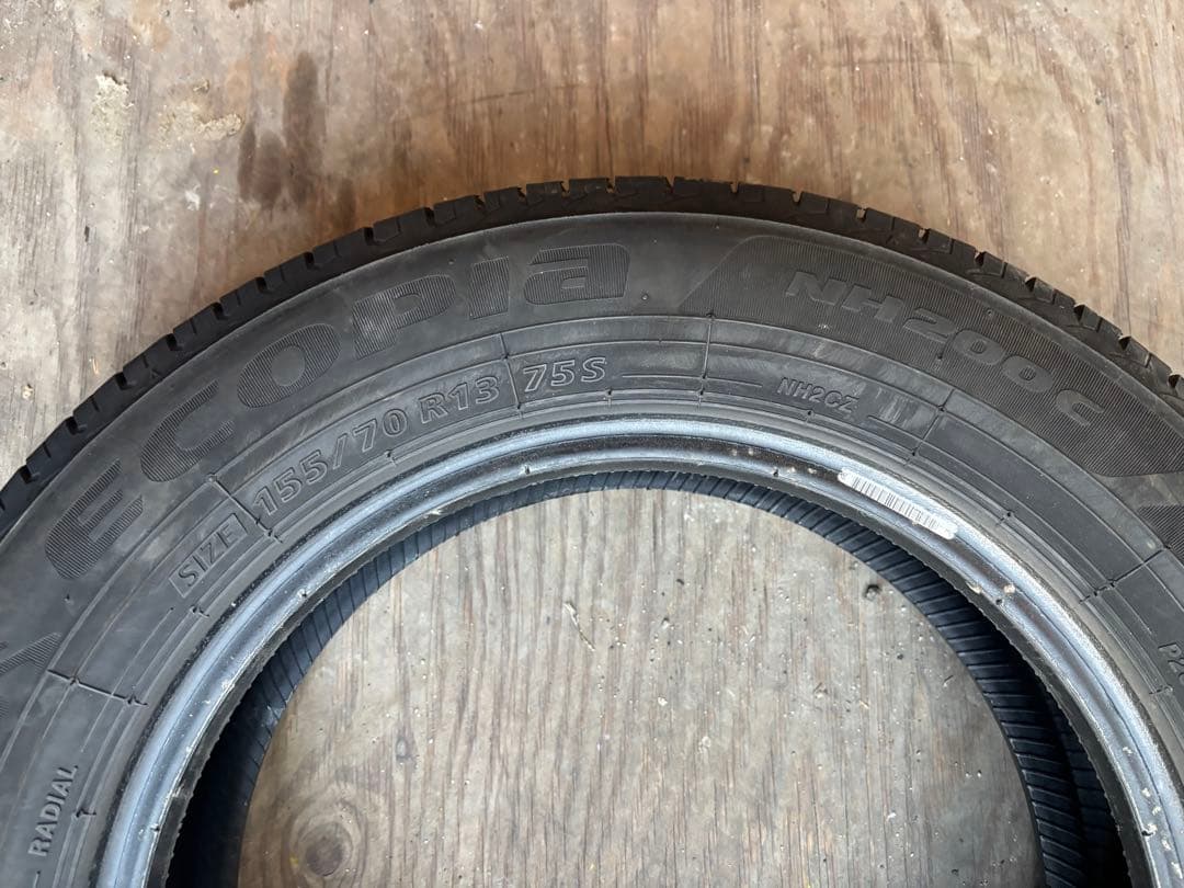 24年製　ブリヂストンエコピアNH200c　155/70R13 　4本