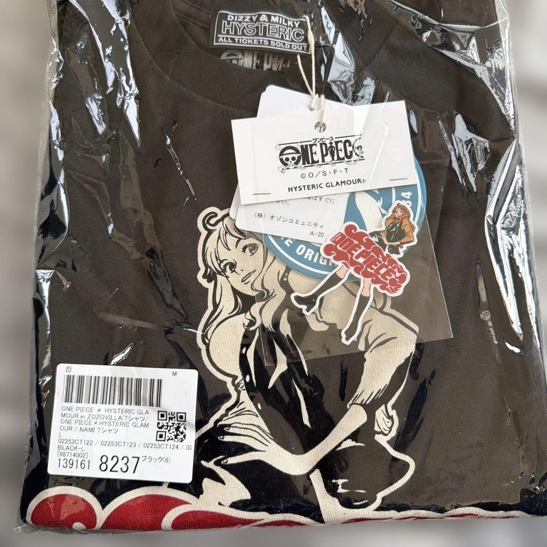 【新品】ヒステリックグラマー × ワンピース ナミ 半袖 Lサイズ ステッカー付