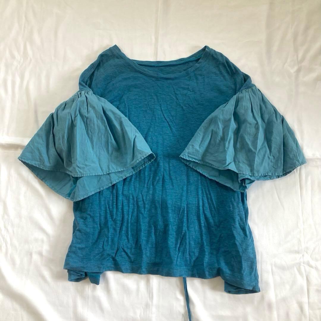 トップス ikkuna flared-sleeve t-shirt