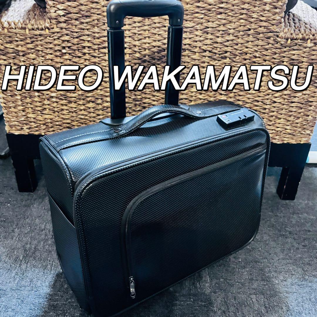 HIDEO WAKAMATSU ヒデオワカマツ　アイラ　スーツケースBLACK