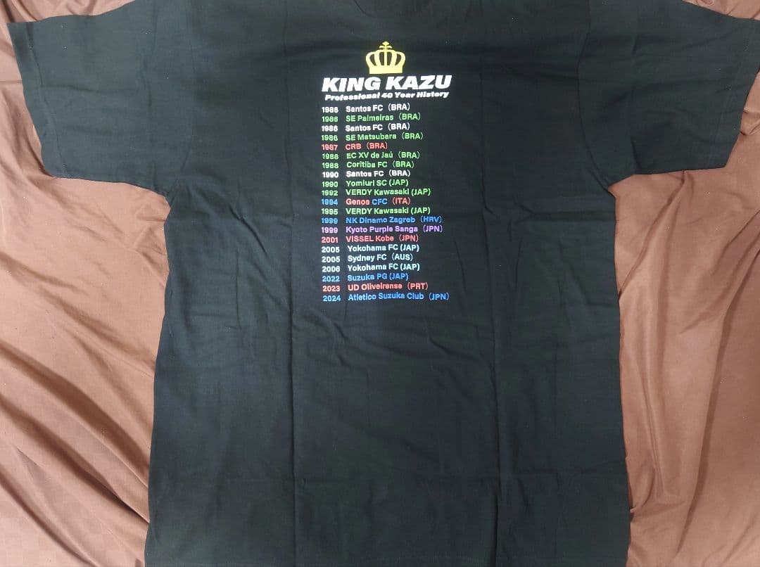 KAZU 初ゴール 記念Tシャツ プロ40周年記念試合 会場販売