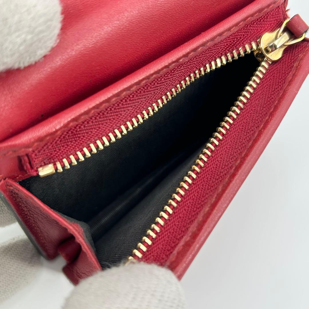 美品✨グッチ 折り財布 ミスティックキャット スプリーム PVC ベージュ