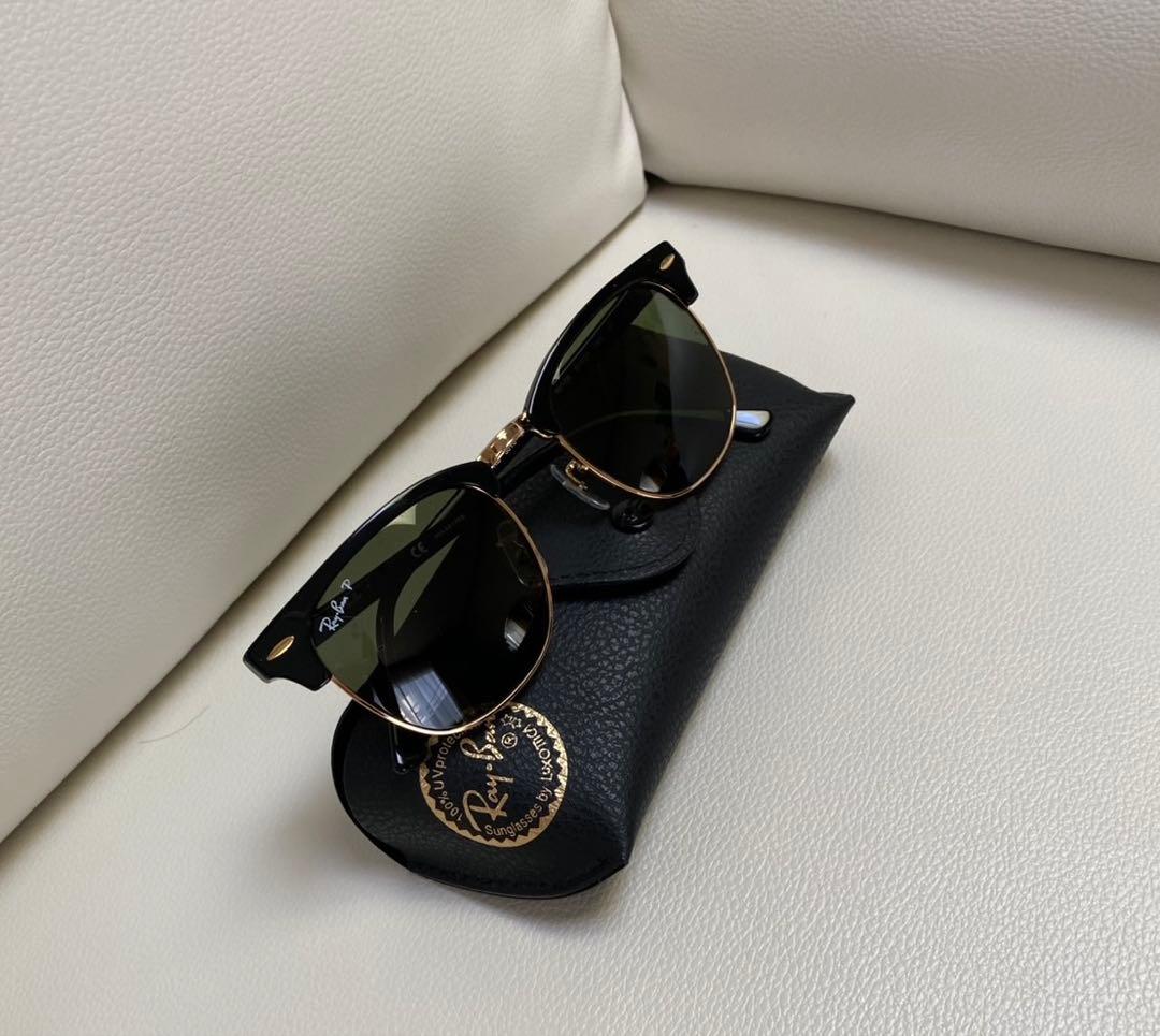 新品未使用RayBanサングラス付属品ケース　ブラック/ゴールド