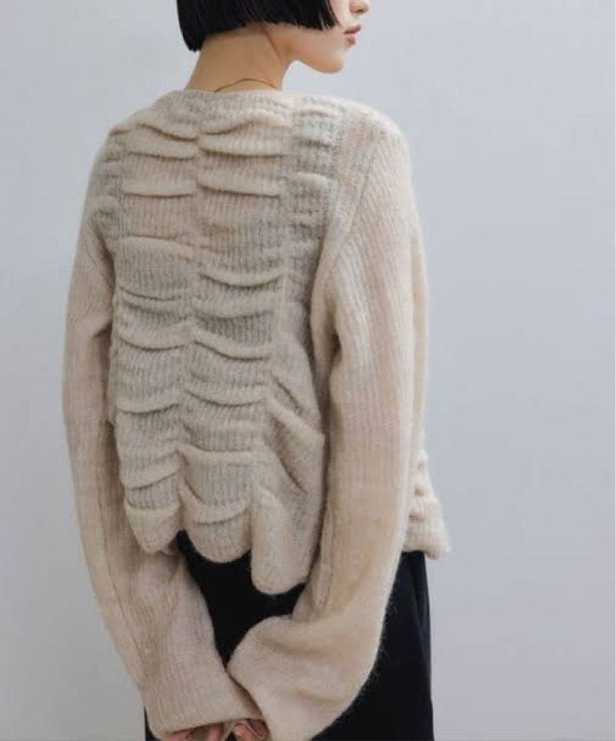ADAM ET ROPE' 【WEB限定】ダブルモヘアシャーリングカーディガン